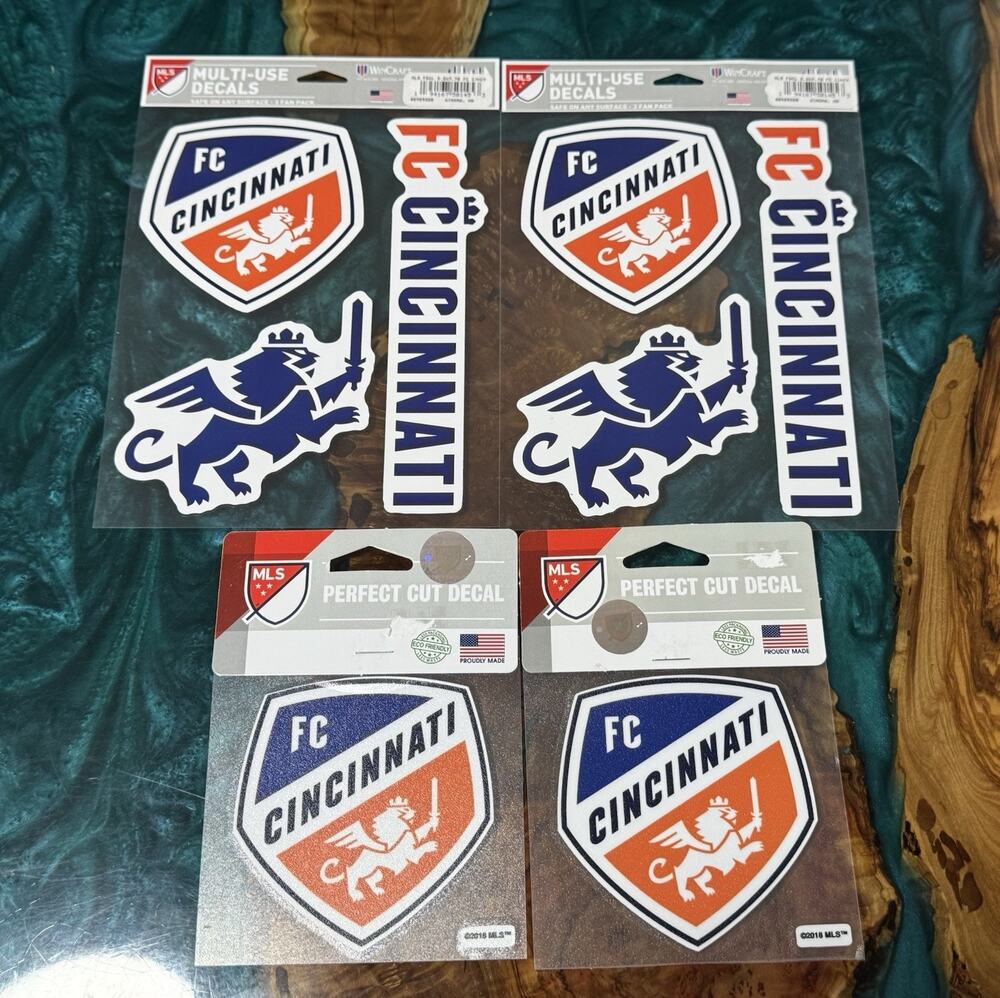4 Piece MLS Multi-Use Decal FC Cincinnati